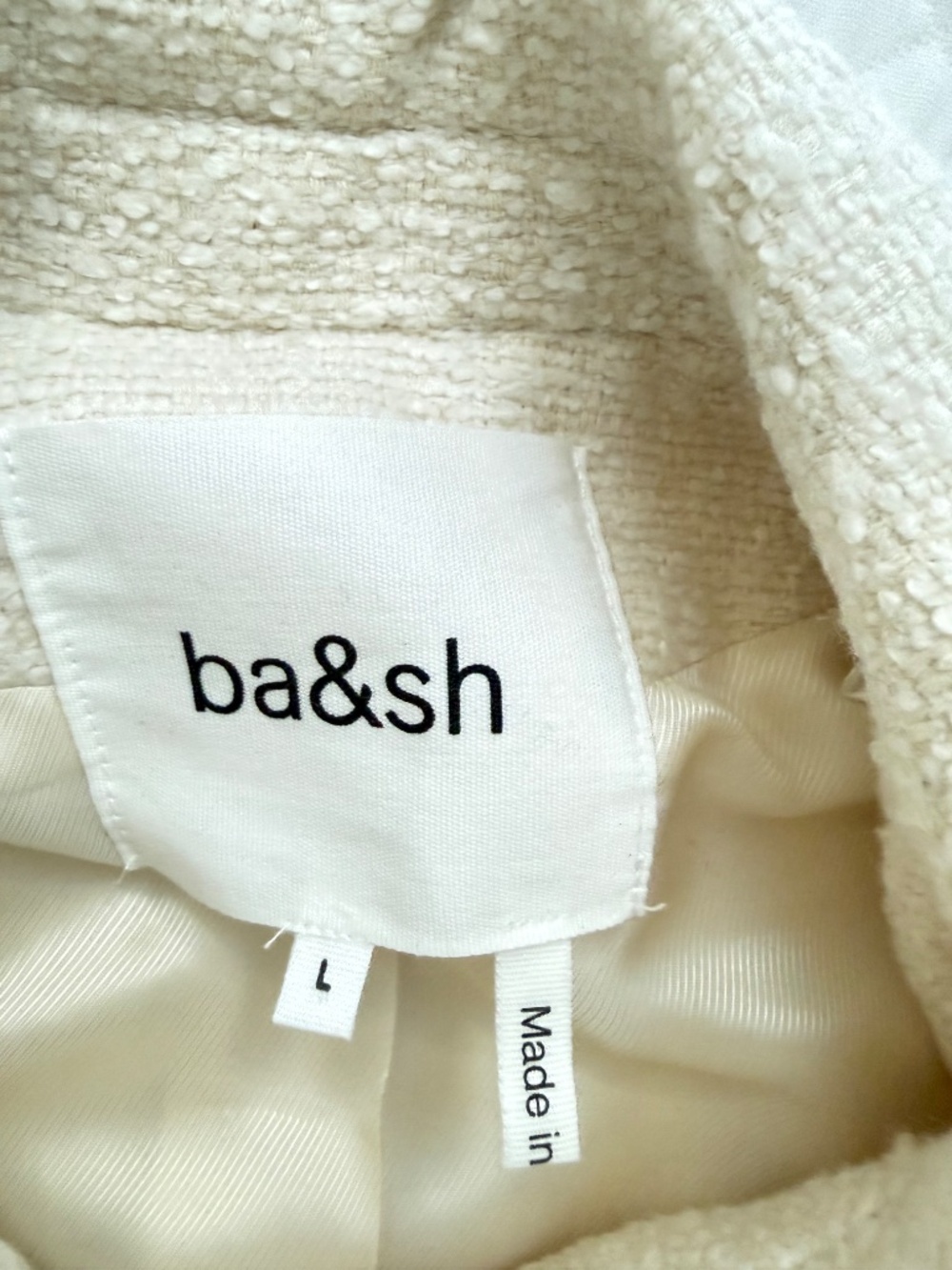 ba&sh Meredith JacketColor: Off White SIZE: 3/L - Picture 6 of 6